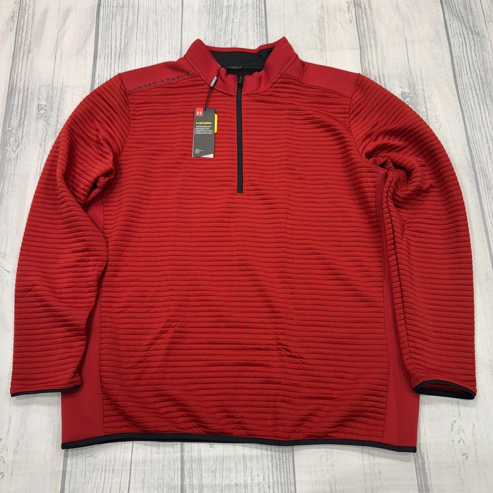 NWT Under Armour Storm Golf‎ Jacket 2XL Red Coldgear UA Mens Water Repellent